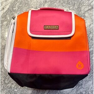Kanga Pouch Insulated Cooler Bag Unisex OS Pink Orange Excellent Colorblock